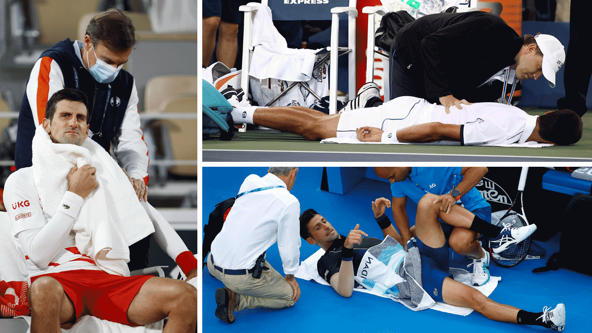 Djokovic es reincidente: todas las veces que ‘fingió’ una lesión para remontar