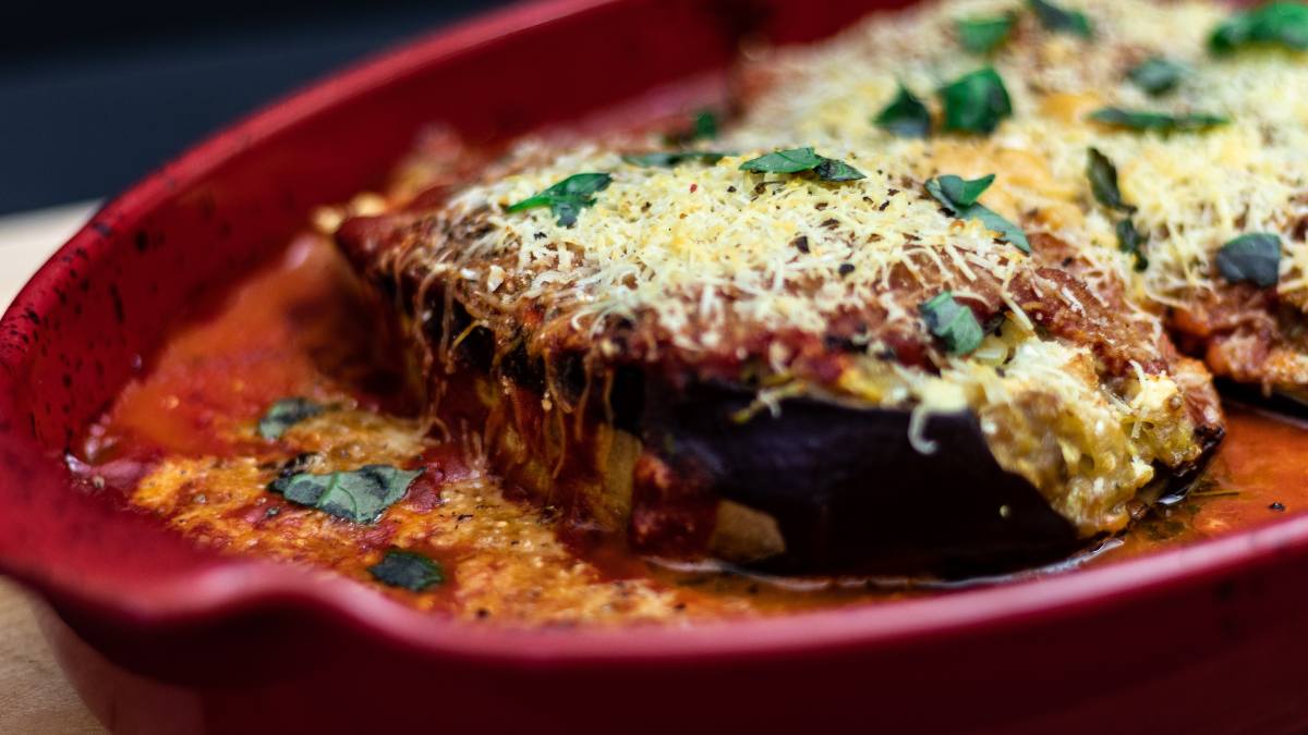 Receta de Berenjenas rellenas de ragú de cordero