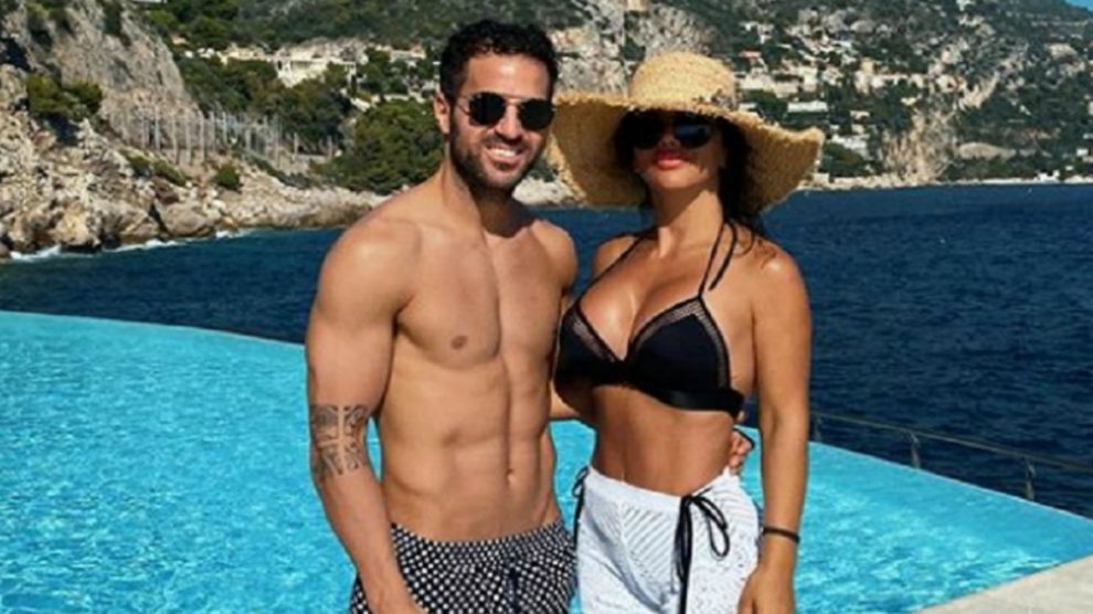 Cesc y Daniella Semaan en una foto de Instagram.