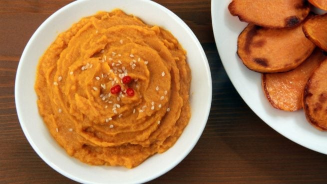 Receta de hummus de boniato