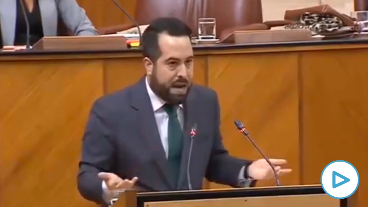 El diputado de Ciudadanos Fran Carrillo desmontado a POSE y Podemos en el Parlamento andaluz.