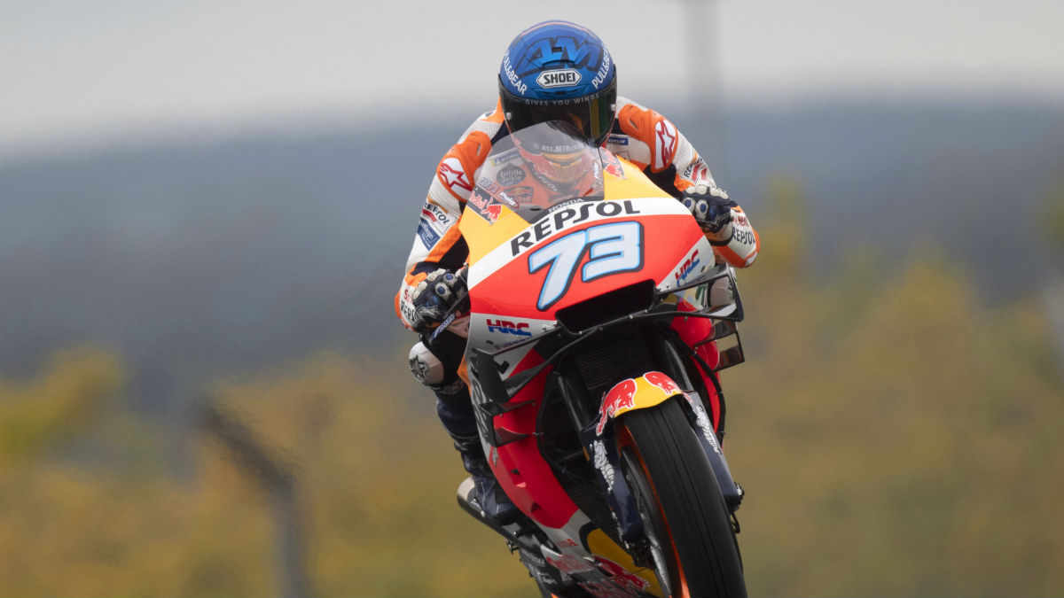 Primer podio de Álex Márquez en MotoGP tras el GP de Francia 2020. (Getty)