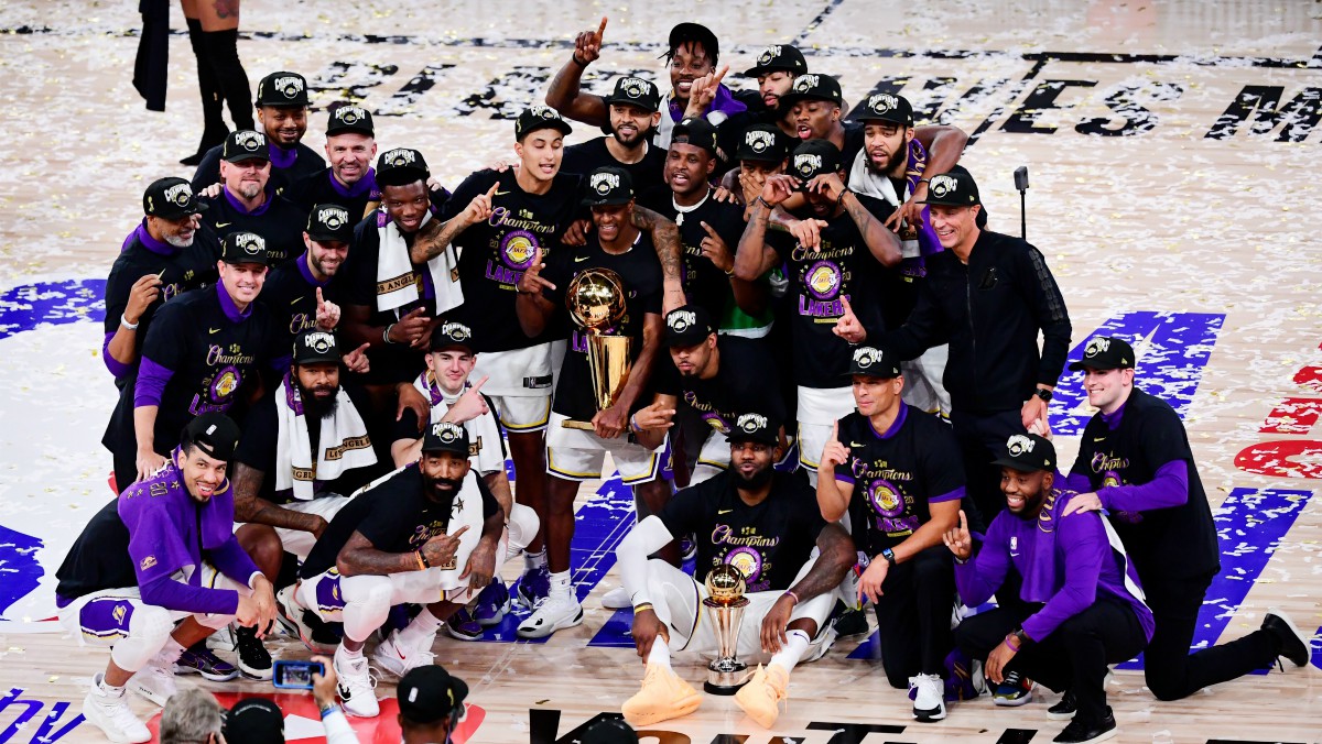 Los Angeles Lakers, campeones de la NBA. (Getty)