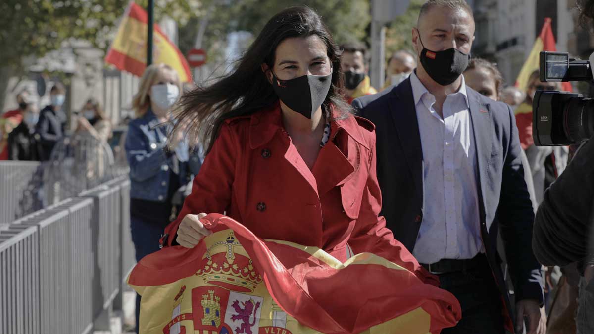 Rocío Monasterio en el Día de la Fiesta Nacional. Foto: Europa Press