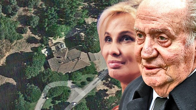 El Rey Juan Carlos I, Corinna y la finca La Angorrilla desde el cielo.