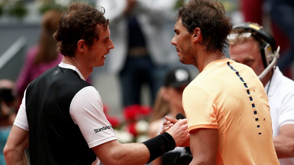 Murray felicita a Nadal tras un partido. (Getty)