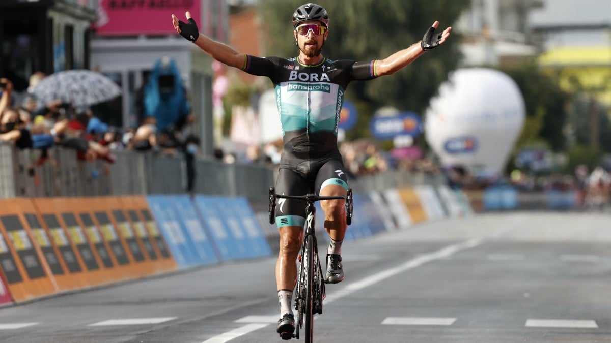 Giro de Italia 2020: clasificación de la etapa 10 de hoy, martes 13 de octubre, tras la victoria de Sagan. (AFP)