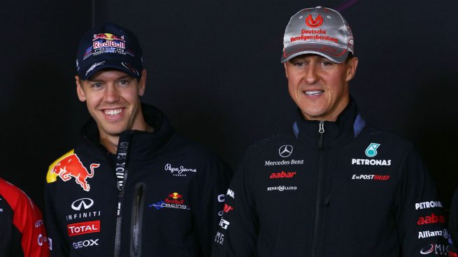 Vettel y Schumacher