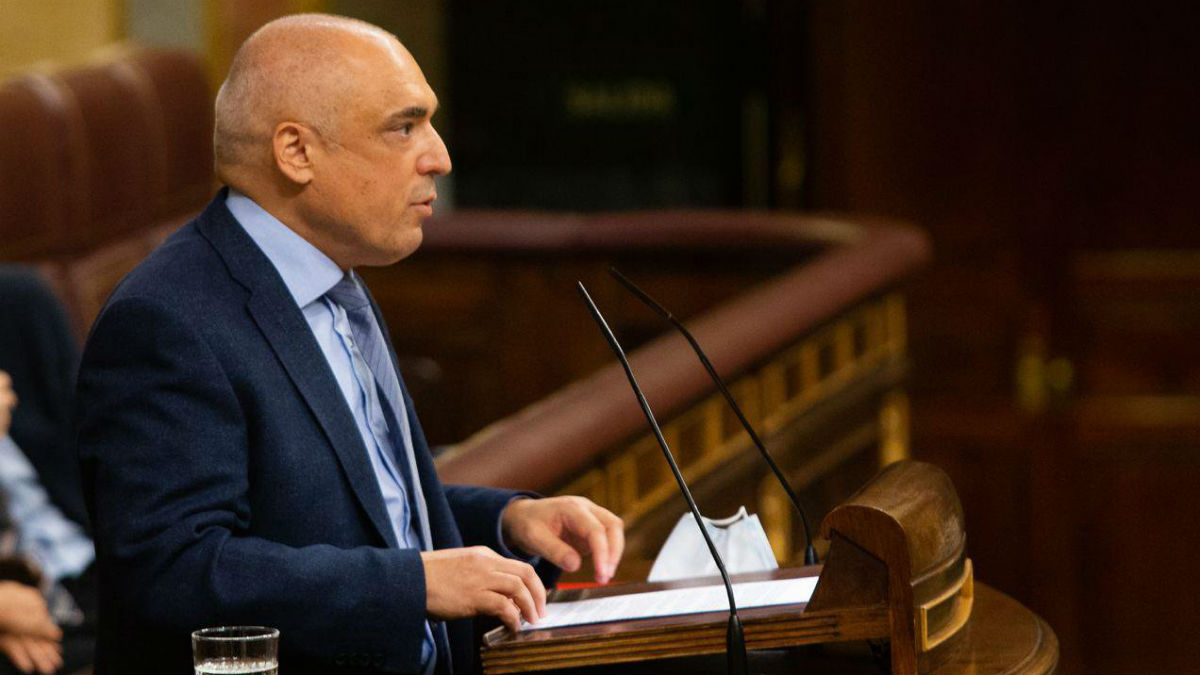 El portavoz adjunto del PSOE en el Congreso, Rafael Simancas. (Foto: Congreso)