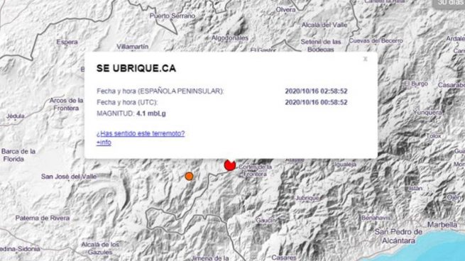 terremoto Ubrique