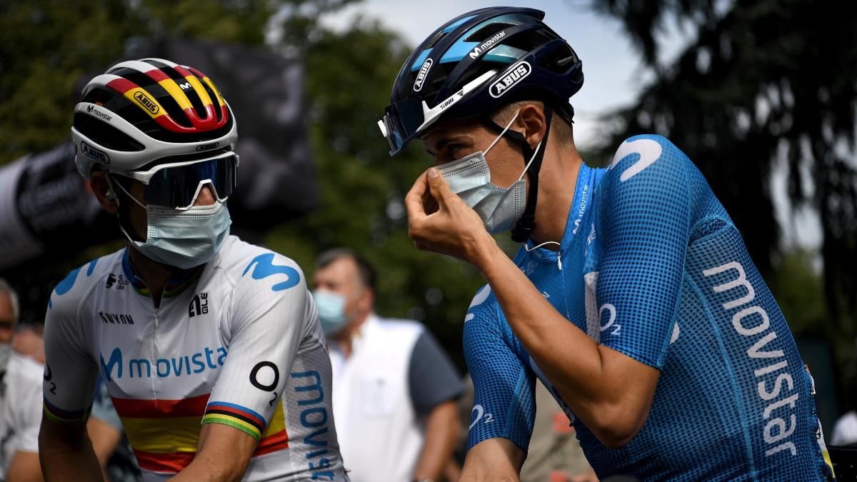 Alejandro Valverde y Enric Mas, bazas españolas en la Vuelta a España 2020. (AFP)