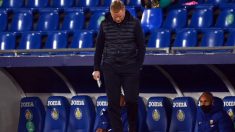 Ronald Koeman, durante el partido del Getafe. (AFP)