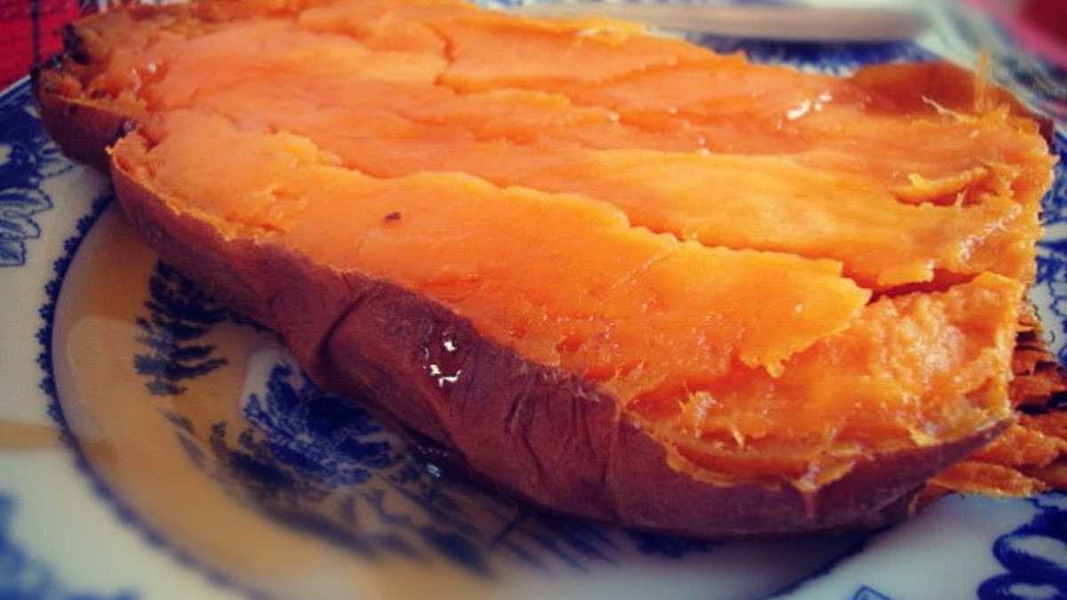 Receta de batata glaseada con naranja y miel