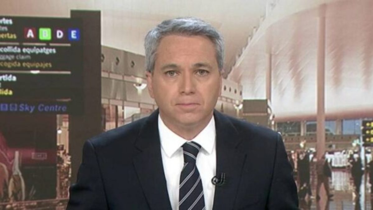 Vicente Vallés en los informativos de Antena 3