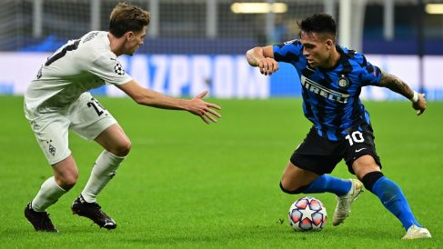 Inter y Borussia Mönchengaldbach enmpataron. (AFP)