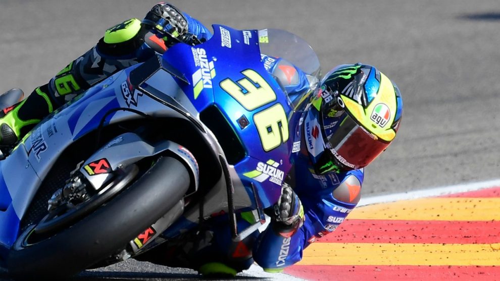 Joan Mir en el GP de Aragón de MotoGP. (AFP)