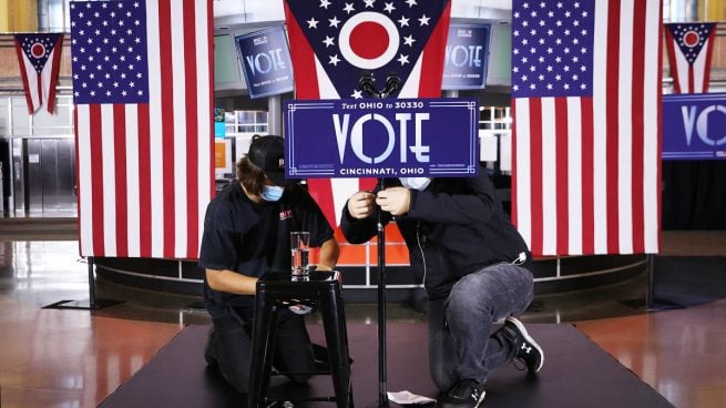Centros de votación para las elecciones en EEUU en Ohio (Foto: AFP)