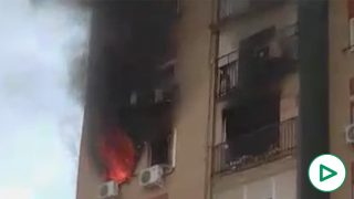 Piso incendiado en Montequinto (Sevilla)