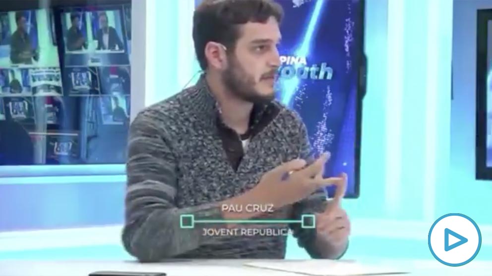 Pau Cruz, miembro de las Juventudes de ERC.
