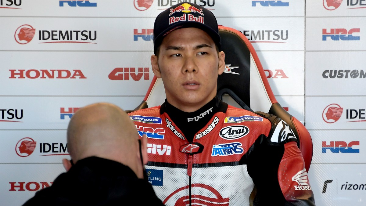 Nakagami marcó el mejor tiempo en el GP de Teruel de MotoGP. (AFP)