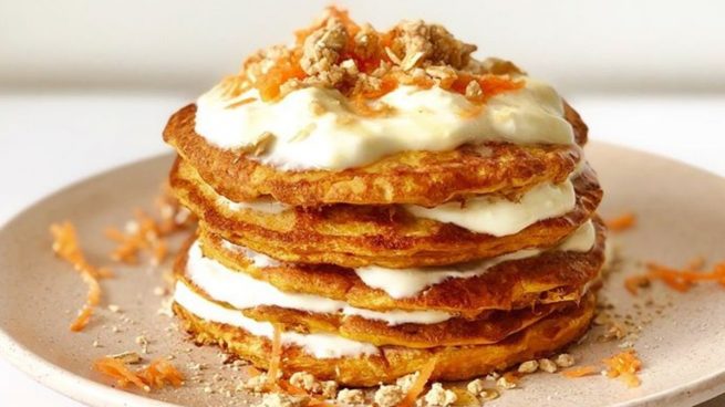 Receta de pancakes de zanahoria