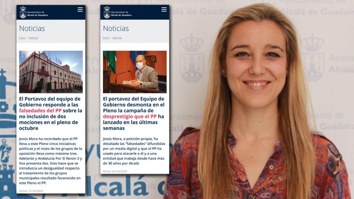 Imagen utilizada por el PP para condenar al Ayuntamiento socialista de Alcalá de Guadaíra.