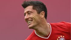 Lewandowski celebra un gol con el Bayern. (AFP)