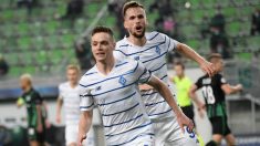 Tsyghankov celebra su gol al Ferencvaros. (AFP)