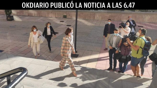 Carmen Calvo, en Oviedo. Foto: EP