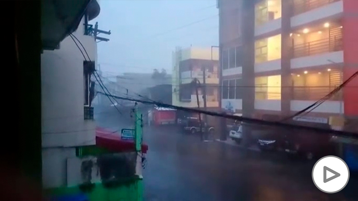 El tifón Goni a su paso por Filipinas
