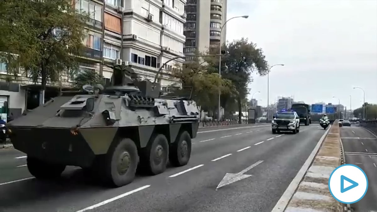 Tanques en la Avenida de América