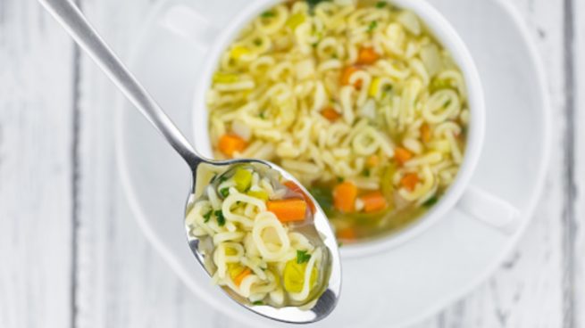 Receta de sopa de verduras al microondas