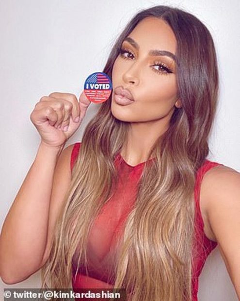 Kim Kardashian borra una imagen que revelaría que no ha votado a Kanye West en las elecciones