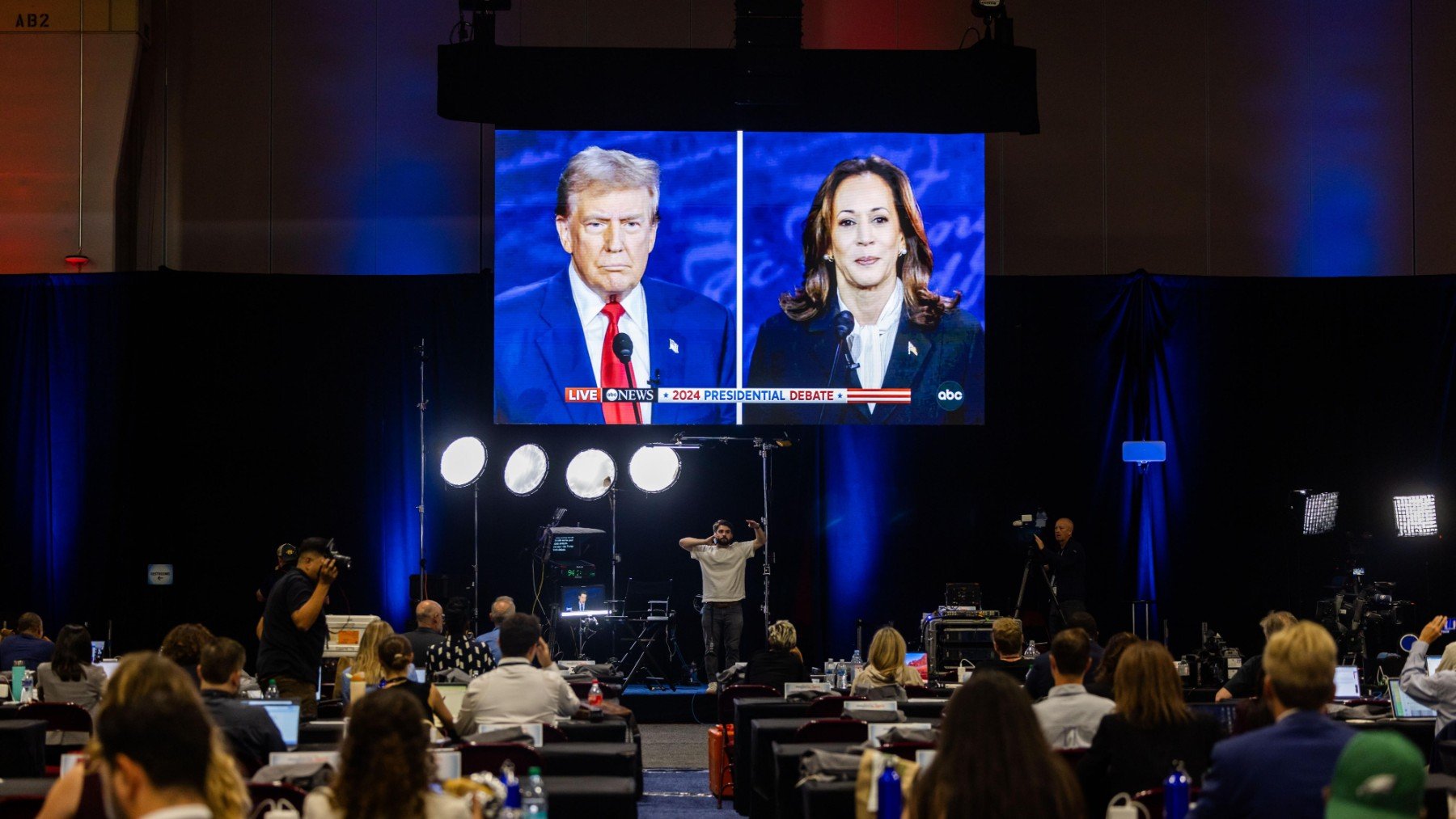 Donald Trump y Kamala Harris. (Foto: Efe)