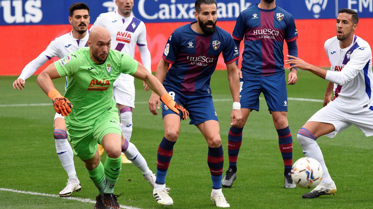Huesca y Eibar empataron a uno. (EFE)