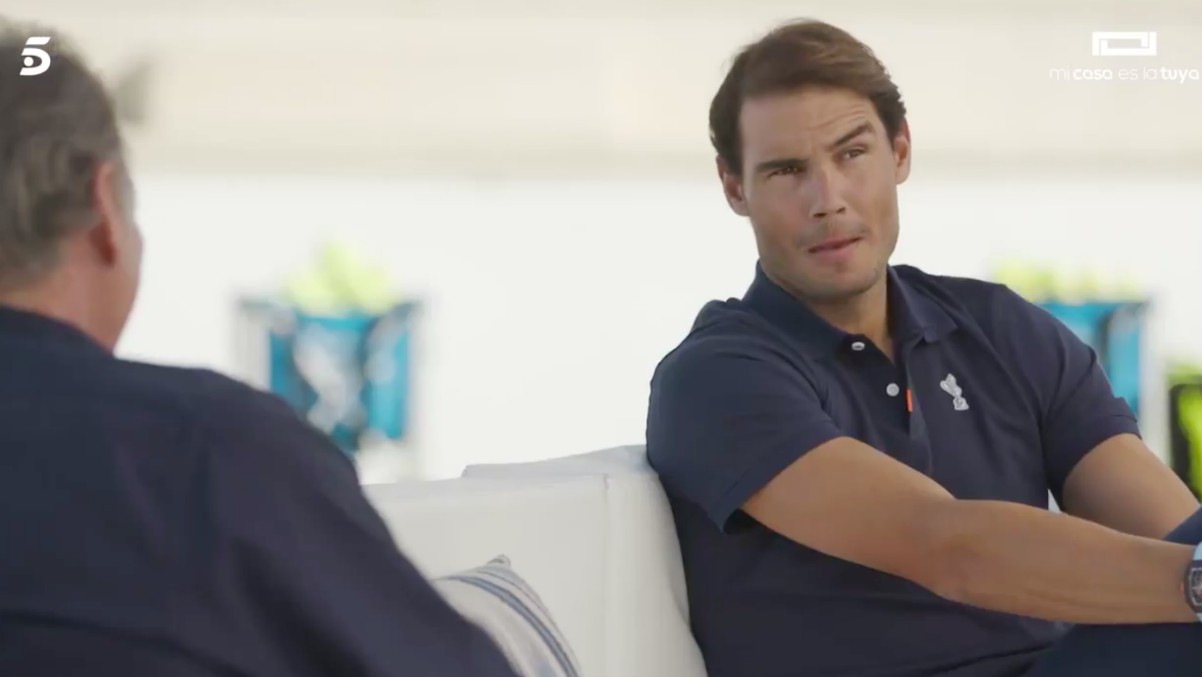 Rafa Nadal charlando con Bertín Osborne. (Captura de pantalla)