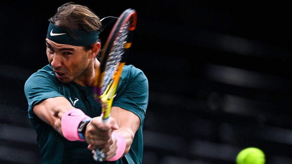 Nadal, durante el último Masters 1000 de París (AFP)