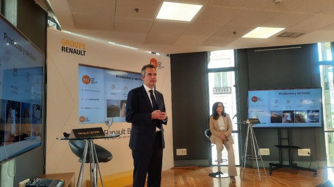 Lecerf y Arrossi en la presentación de Renault Bank