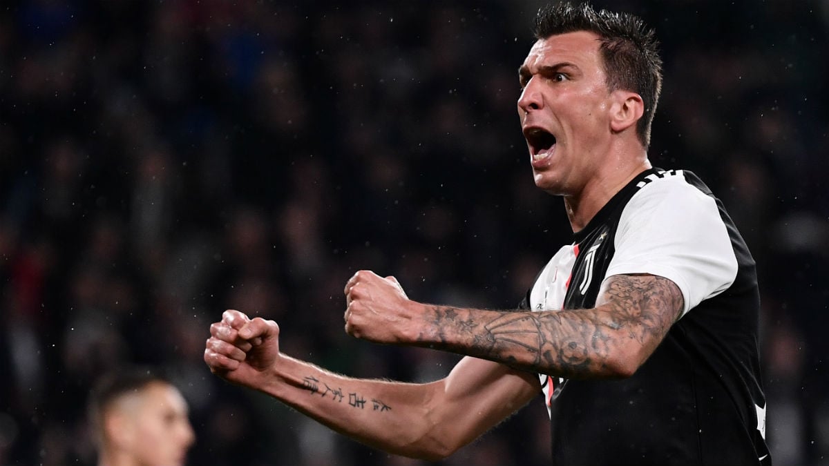 Mario Mandzukic celebra un gol con la Juventus. (AFP)