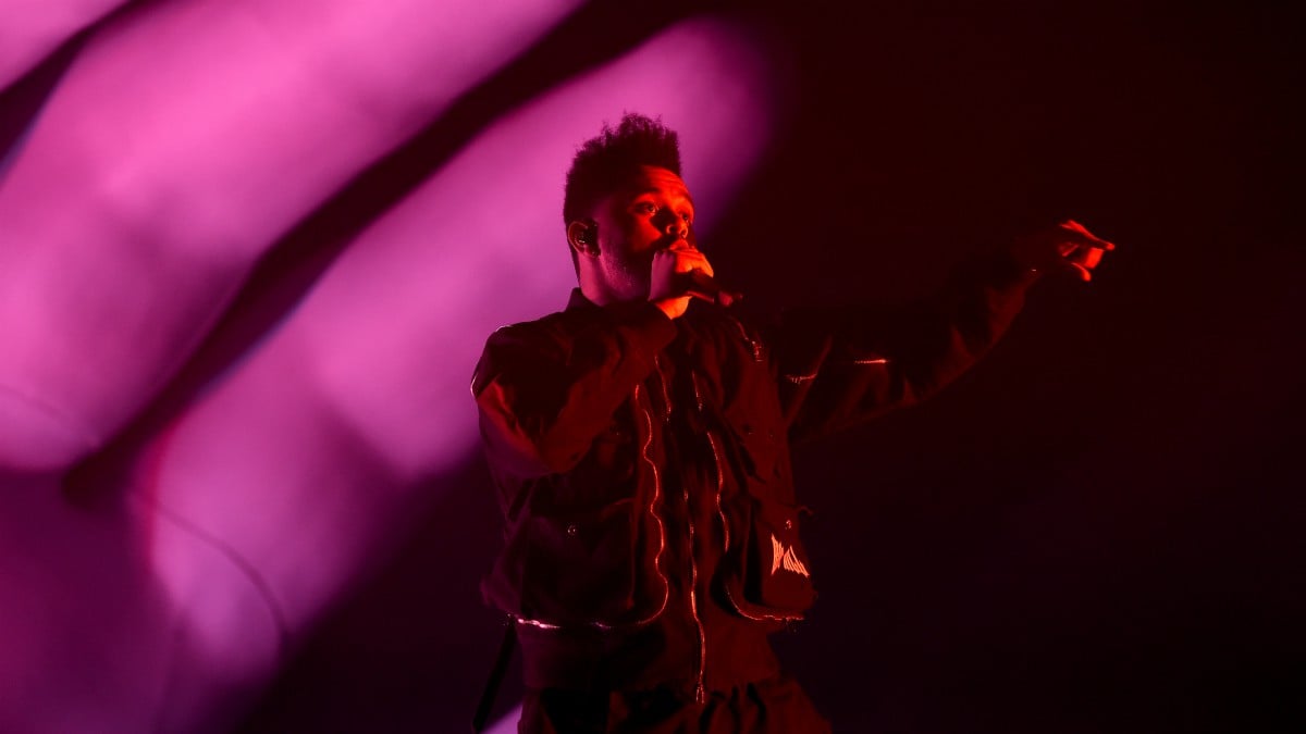 The Weeknd, en una actuación. (Getty)