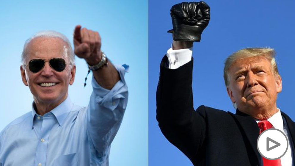 Joe Biden y Donald Trump (Foto: AFP).