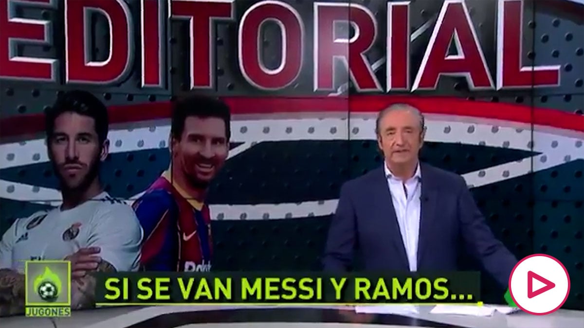 Pedrerol y su editorial (Vídeo: @elchiringuitotv)