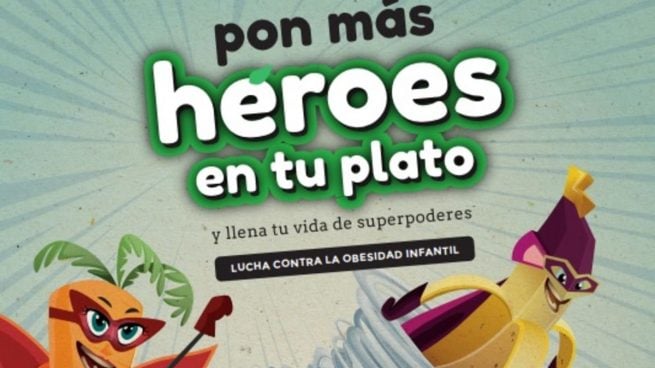 Pon más héroes en tu plato, campaña contra la obesidad infantil