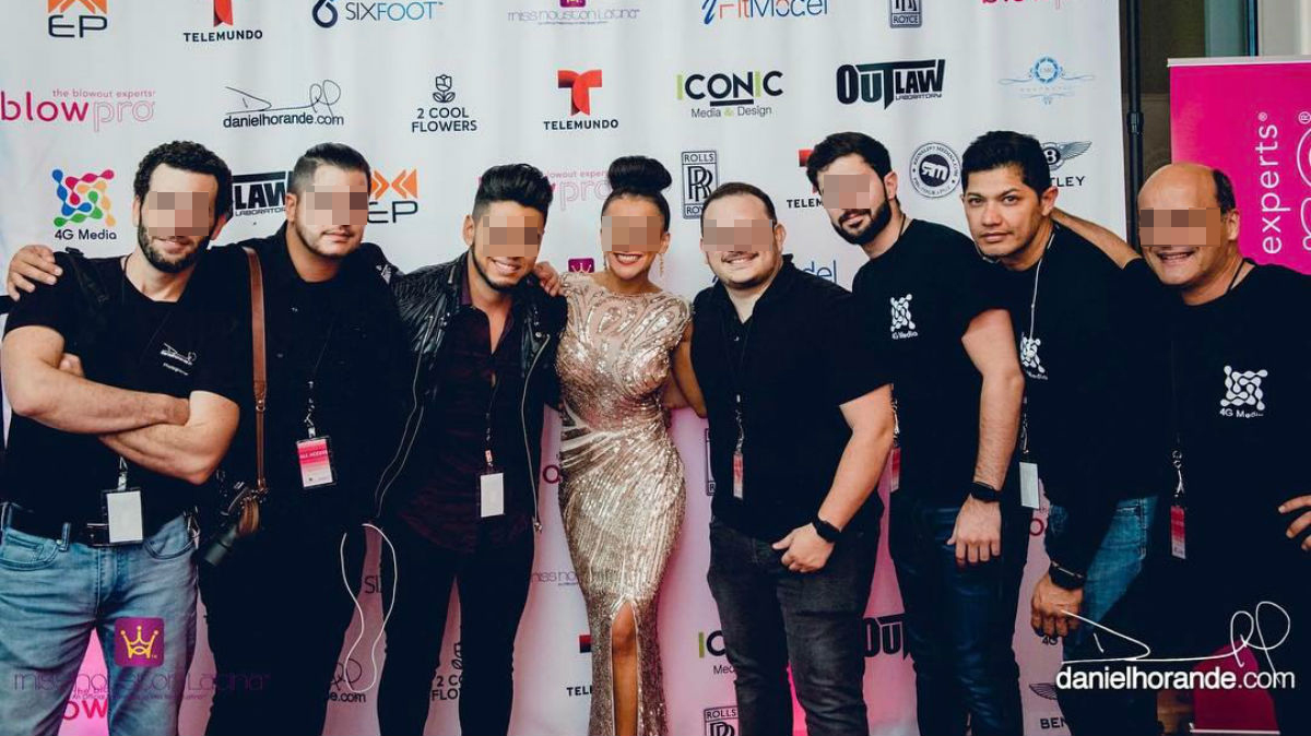 Brixio Jiménez (segundo por la derecha) participó en mayo de 2017 en Houston en un show organizado por el productor de televisión Diego González.