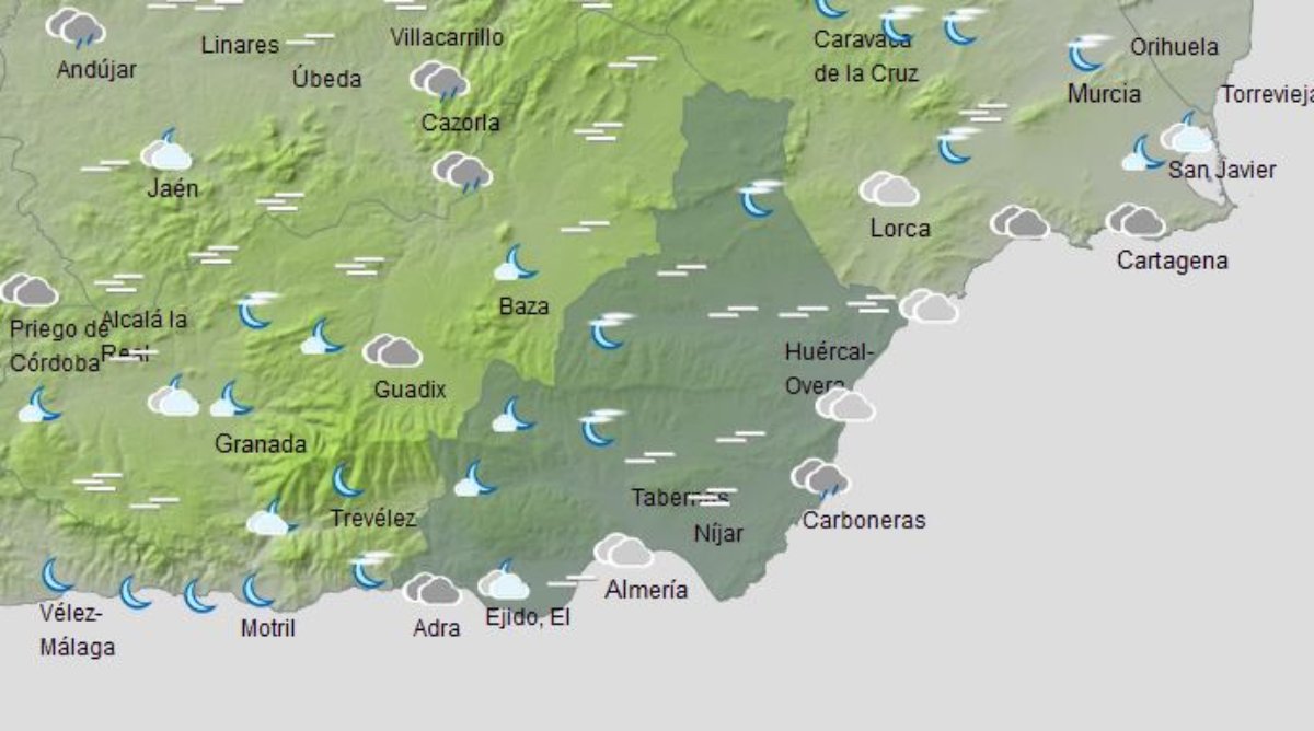 El tiempo en Almería: previsión meteorológica de hoy, 15 de noviembre de 2020