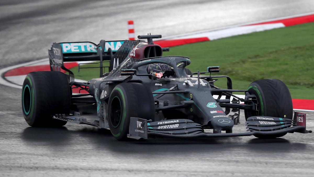 Lewis Hamilton en el Gran Premio de Turquía. (AFP)