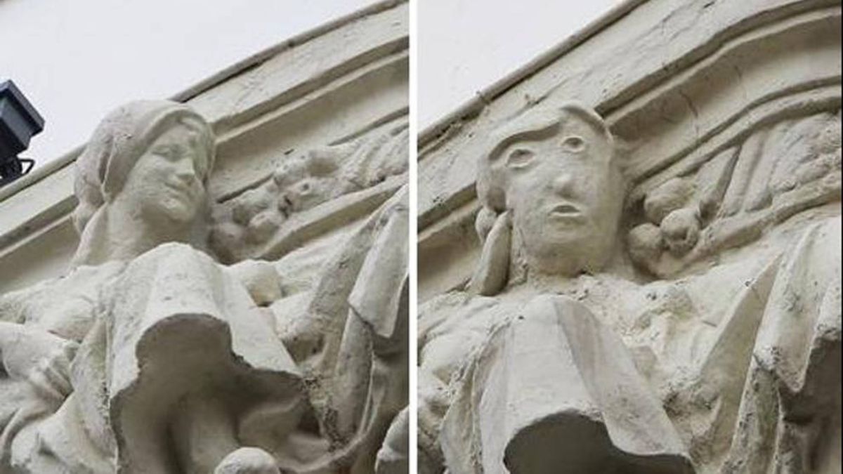 La estatua restaurada de Palencia que arrasa en redes sociales