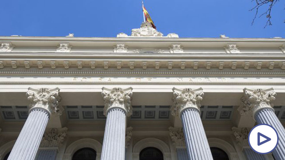 Fachada del Palacio de la Bolsa de Madrid