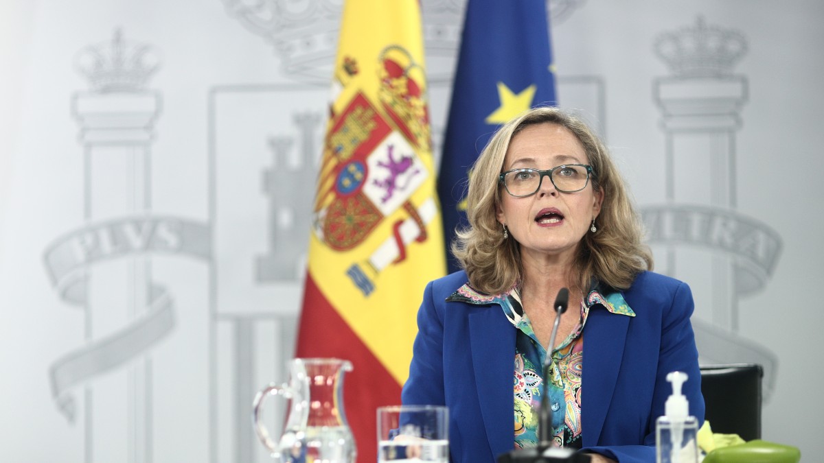 La vicepresidenta y ministra de Asuntos Económicos y Digitalización, Nadia Calviño.