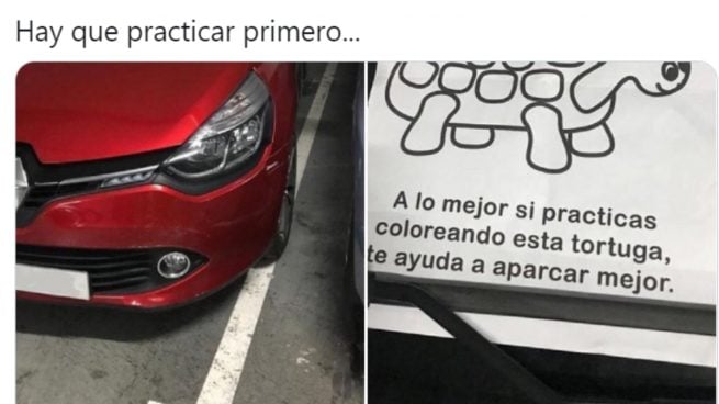 Twitter: El sorprendente mensaje de un vecino a otro por aparcar fuera de la raya